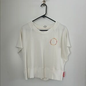 FP Movement by Free People White Boxy Short Sleeve Tee